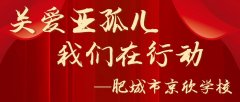 关爱亚孤儿 我们在行动——九巨龙肥城市京欣学校